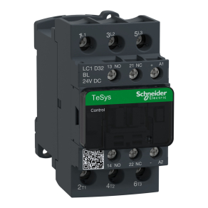  Schneider Electric TeSys D - LC1D32BL - Kisfogy. DC, 15kW/32A (400V, AC3) , csavaros csatlakozás, 1Z+1NY