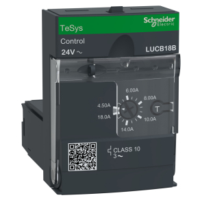   Schneider Electric TeSys U - LUCB18B - Vezérlőegység, 4,5 - 18A, 24VAC, 10 - es osztályú, 3 - fázisú