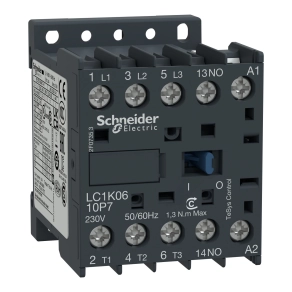 Schneider Electric TeSys K - LC1K0610M7 - Mágneskapcsoló 6A, 1 záró, AC, 50/60 Hz