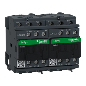   Schneider Electric TeSys D - LC2D09K7 - AC irányváltó, 4kW/9A (400V, AC3) , csavaros csatlakozás, 1Z+1NY