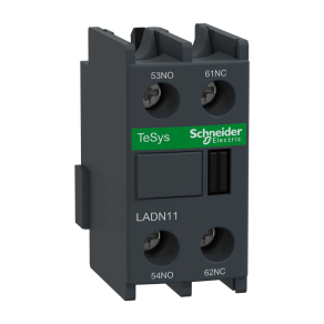   Schneider Electric TeSys D - LADN11 - Segédérintkező blokk, homloklapi, 1Z+1NY, csavaros csatlakozás