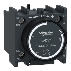 Schneider Electric TeSys D - LADS2 - Behúzáskésleltető segédérintkező blokk, 1…30s, csavaros csatlakozás