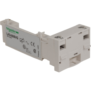  Schneider Electric TeSys D - LAD4BBVG - Kiegészítő kábelezéshez, zavarszűrővel, 50…127VAC
