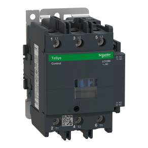   Schneider Electric TeSys D - LC1D80N7 - AC mágneskapcsoló, 37kW/80A (400V, AC3) , csavaros csatlakozás, 1Z+1NY