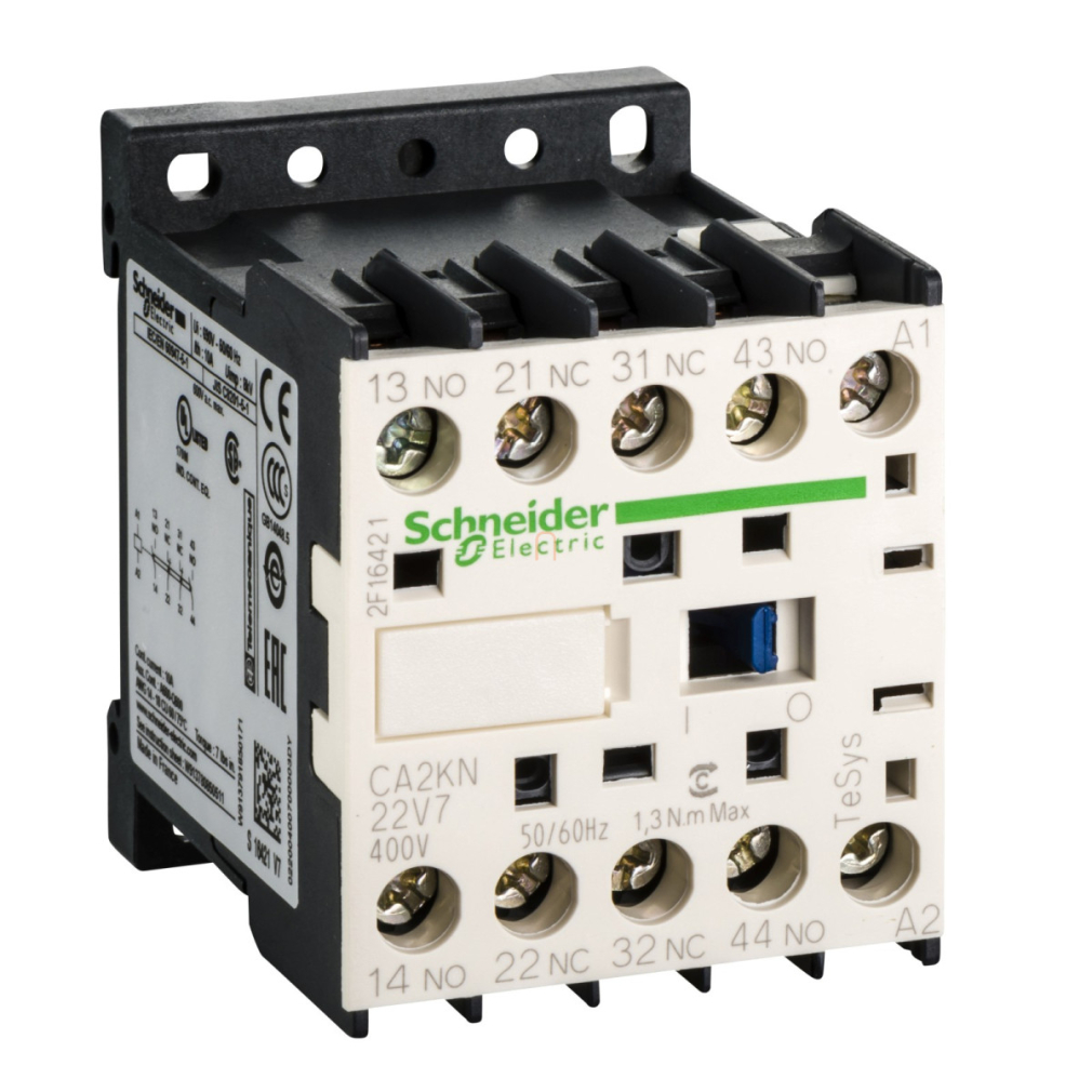 CA2-KN22V7 Segédkapcsoló 2 záró, 2 nyitó, AC, 50/60 Hz Schneider