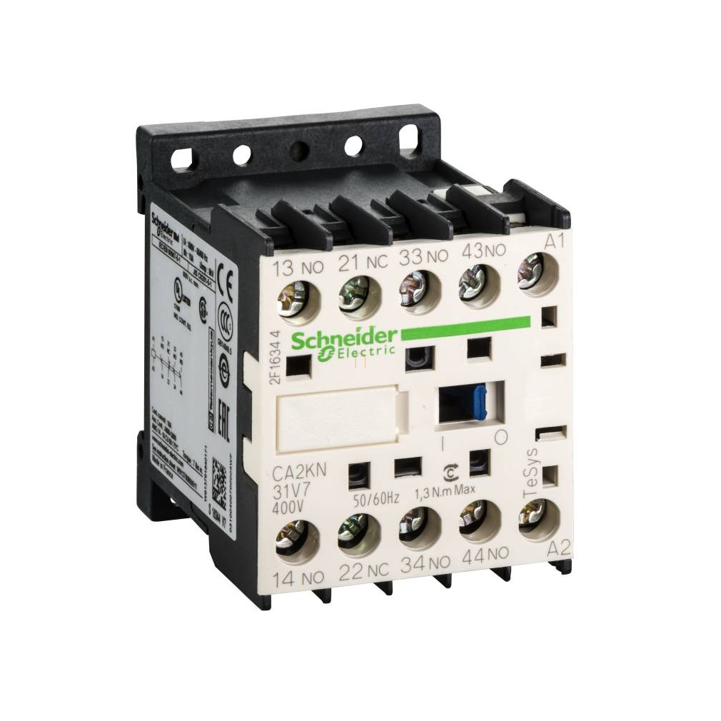 Segédkapcsoló 3 záró, 1 nyitó, AC, 50/60 Hz CA2KN31V7 Schneider