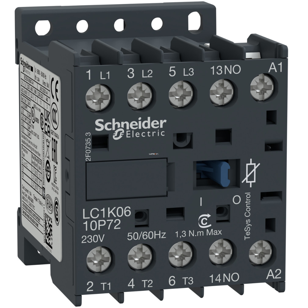 Schneider mágneskapcsoló 6A 24V AC