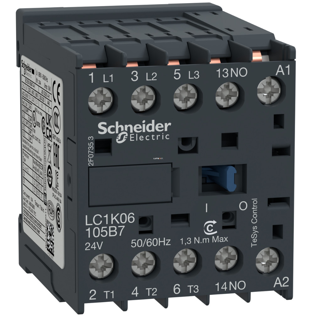 Schneider mágneskapcsoló 6A 230VAC