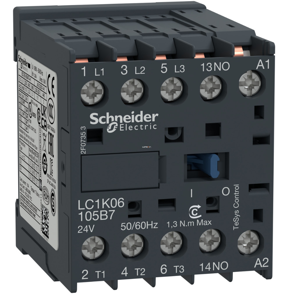 Schneider mágneskapcsoló 6A 380VAC