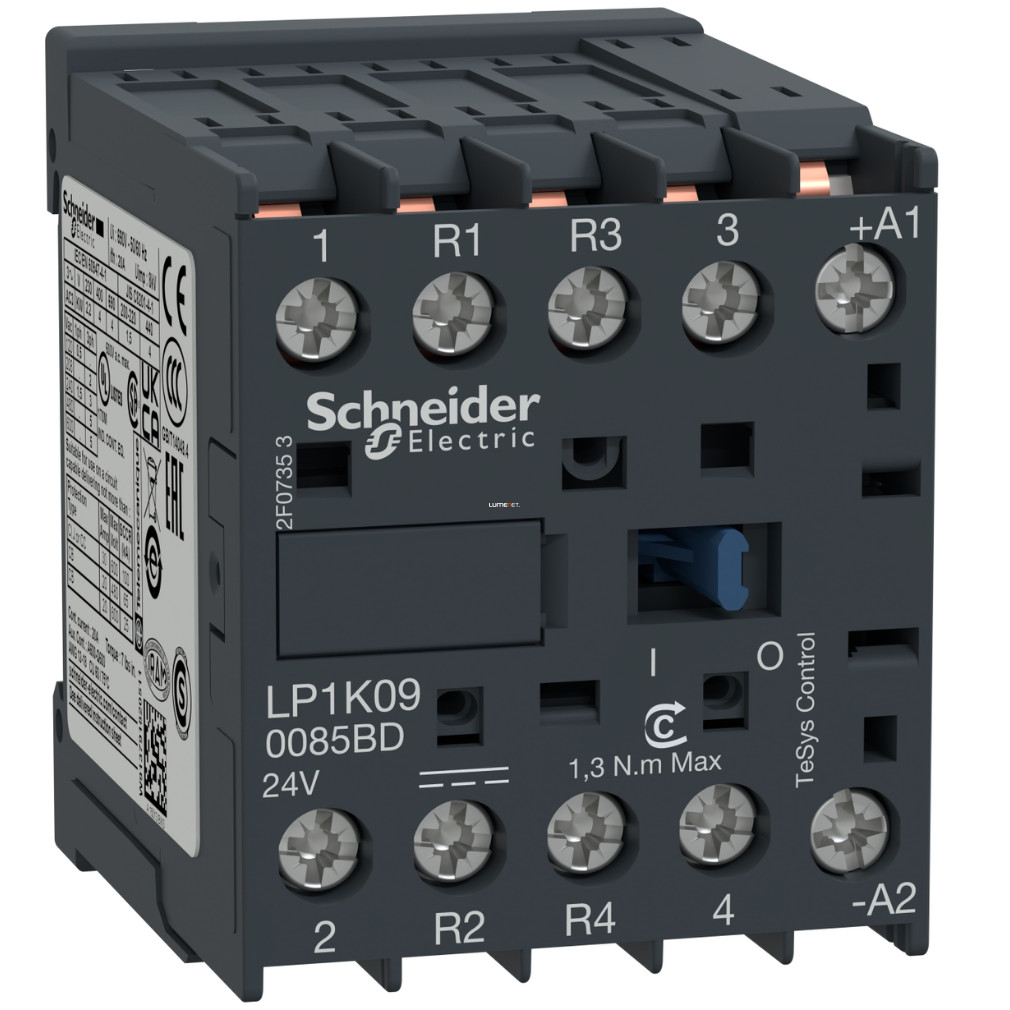 Schneider mágneskapcsoló 20A/AC1 24V DC