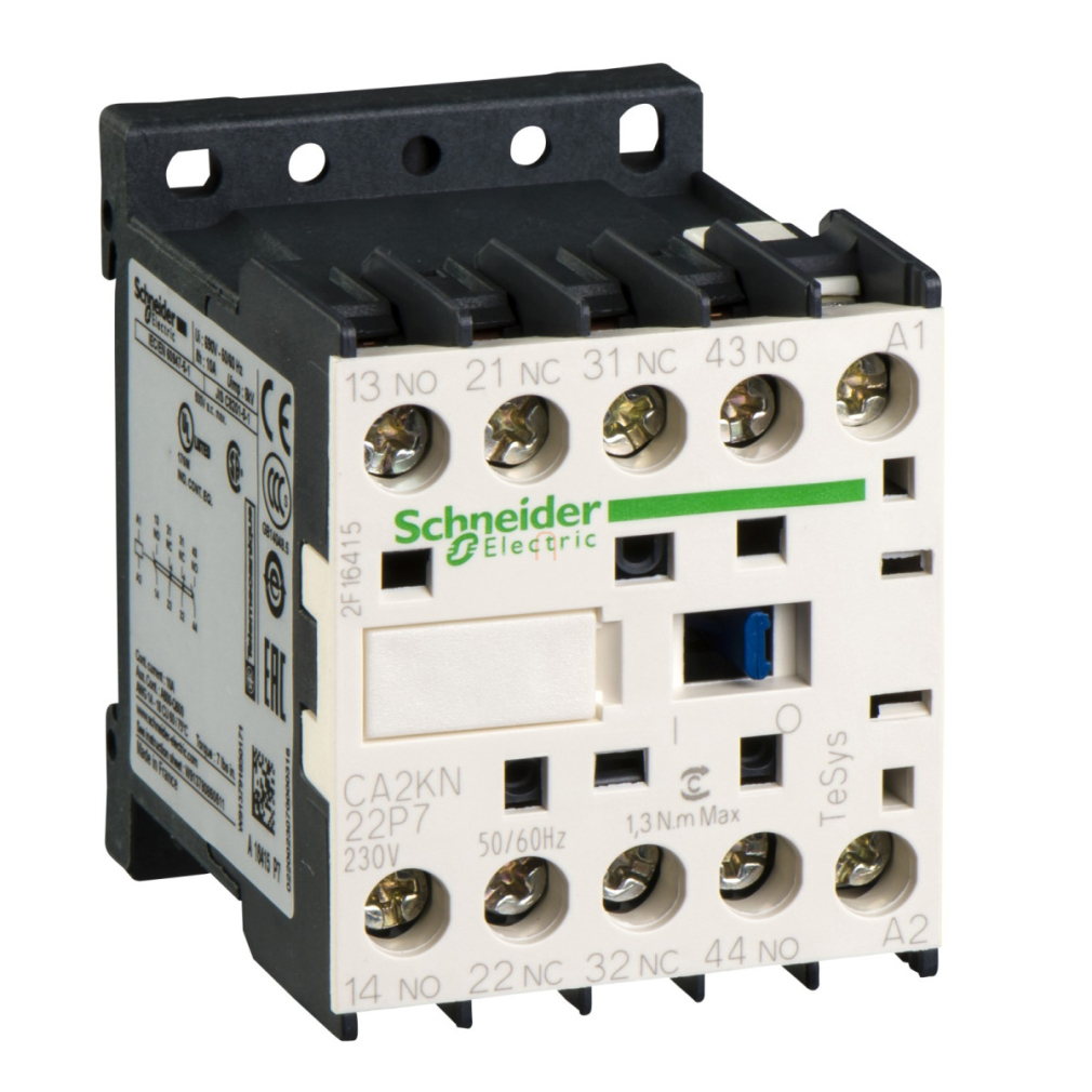 CA2-KN22P7 Segédkapcsoló 2 záró, 2 nyitó, AC, 50/60 Hz Schneider
