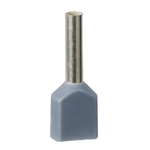 Schneider Electric AZ5 - AZ5DE007D - Dupla érvéghüvely 2x0,75 mm2 DIN 5x100db adagolóban szürke L=15mm