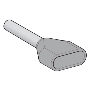   Schneider Electric AZ5 - AZ5DE025 - Dupla érvéghüvely 2x2,5 mm2 NFC 1x50db adagolóban szürke L=18,5mm