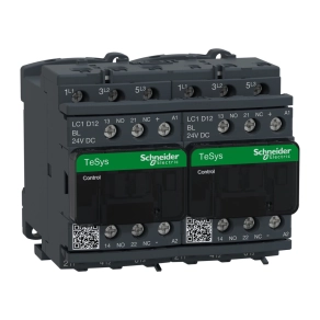   Schneider Electric TeSys D - LC2D12BL - Kisfogy. DC, 5,5kW/12A (400V, AC3) , csavaros csatlakozás, 1Z+1NY