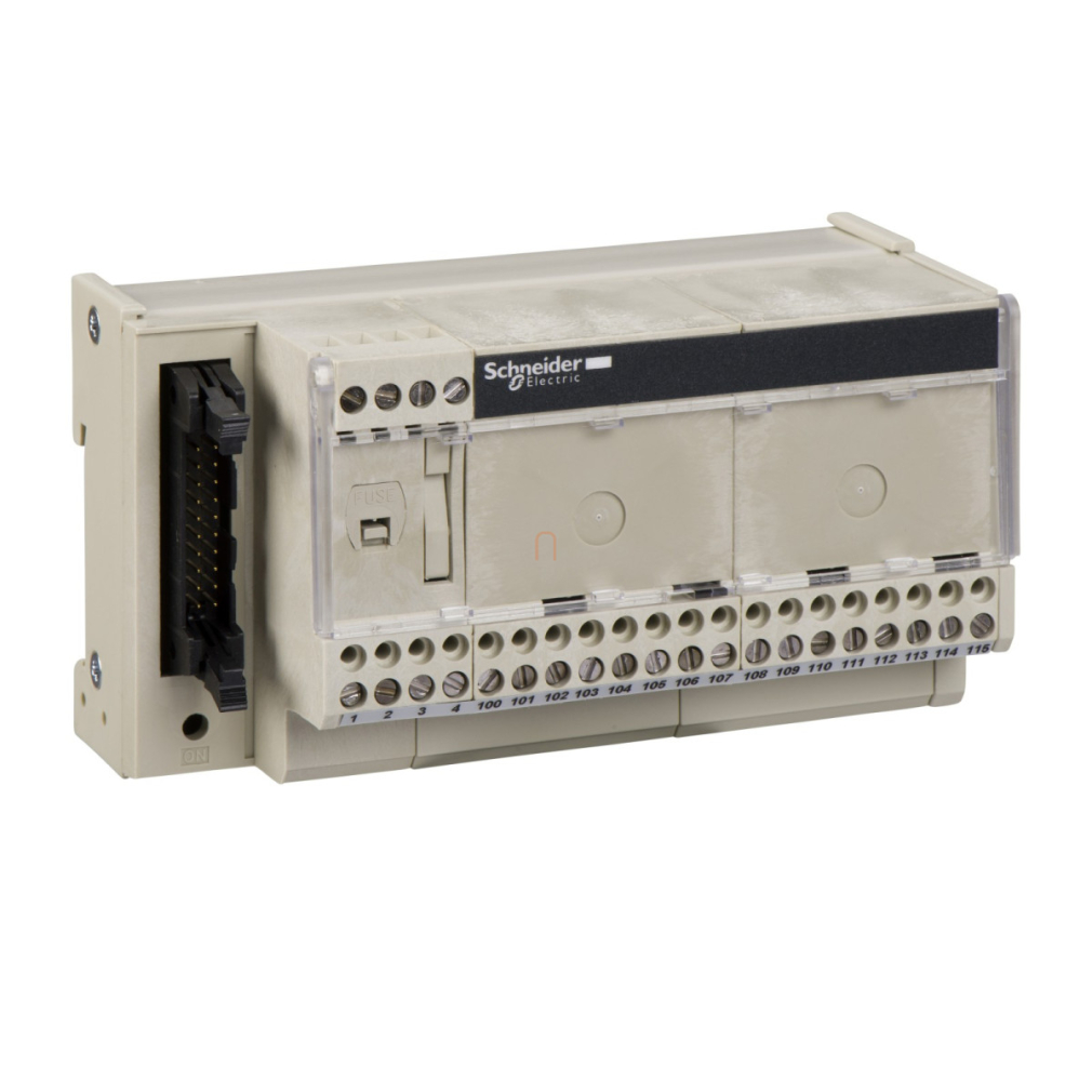 Modicon ABE7 elosztóblokk, univerzális, HE10, 16 digitális csatorna, 1 sorkapocs/csatorna ABE7H16R10 Schneider