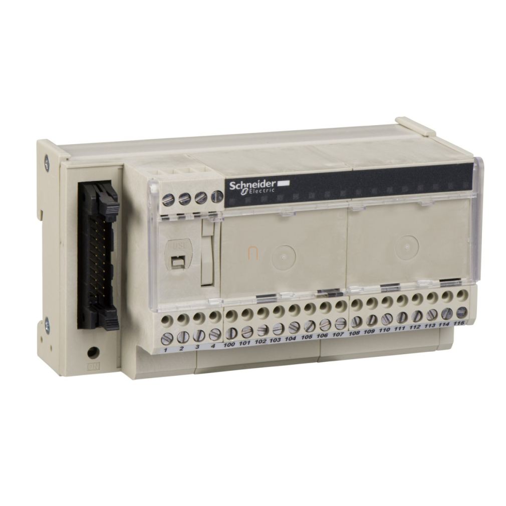 Modicon ABE7 elosztóblokk univerzális, HE10, 16 digitális csatorna, 1 sorkapocs/csat, LED visszajelzéselz ABE7H16R11 Schneider