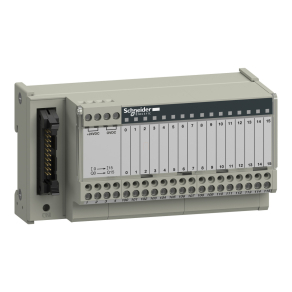   Schneider Electric Modicon ABE7 - ABE7H16R11 - elosztóblokk, univerzális, HE10, 16 digitális csatorna, 1 sorkapocs/csatorna, LED visszajelzés