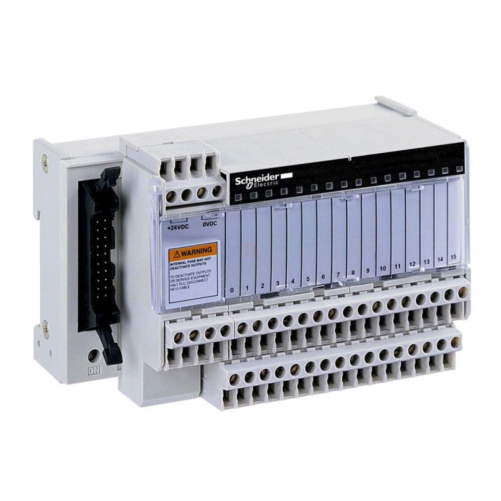 Modicon ABE7 elosztóblokk, univerzális, HE10, 16 digitális csatorna, 2 sorkapocs/csatorna ABE7H16R20 Schneider