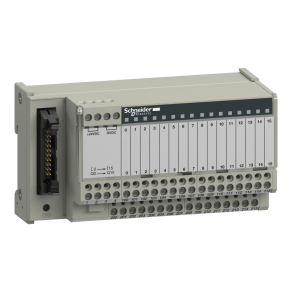   Schneider Electric Modicon ABE7 - ABE7H16R21 - elosztóblokk, univerzális, HE10, 16 digitális csatorna, 2 sorkapocs/csatorna, LED visszajelzés