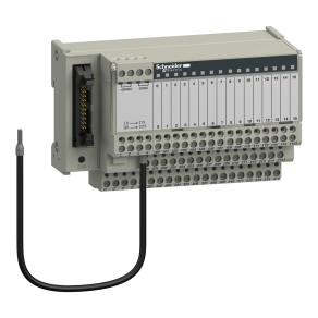   Schneider Electric Modicon ABE7 - ABE7H16R31 - elosztóblokk, univerzális, HE10, 16 digitális csatorna, 3 sorkapocs/csatorna, LED visszajelzés