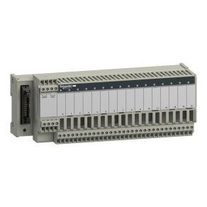   Schneider Electric Modicon ABE7 - ABE7S16E2F0 - elosztóblokk, fix SSR relés, 16be digitális csatorna, 2 sorkapocs/csatorna, PLC leválasztás, 110 VAC