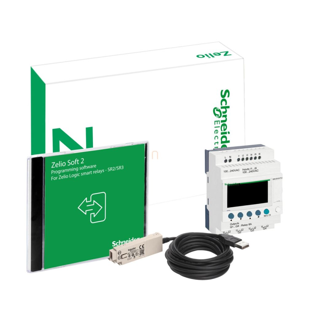 Zelio Pack 10 I-O 100-240VAC SR3PACKFU Schneider