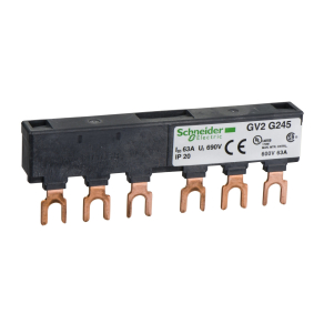  Schneider Electric TeSys D - GV2G245 - Fésűssín, 2db 45mm - es leágazás