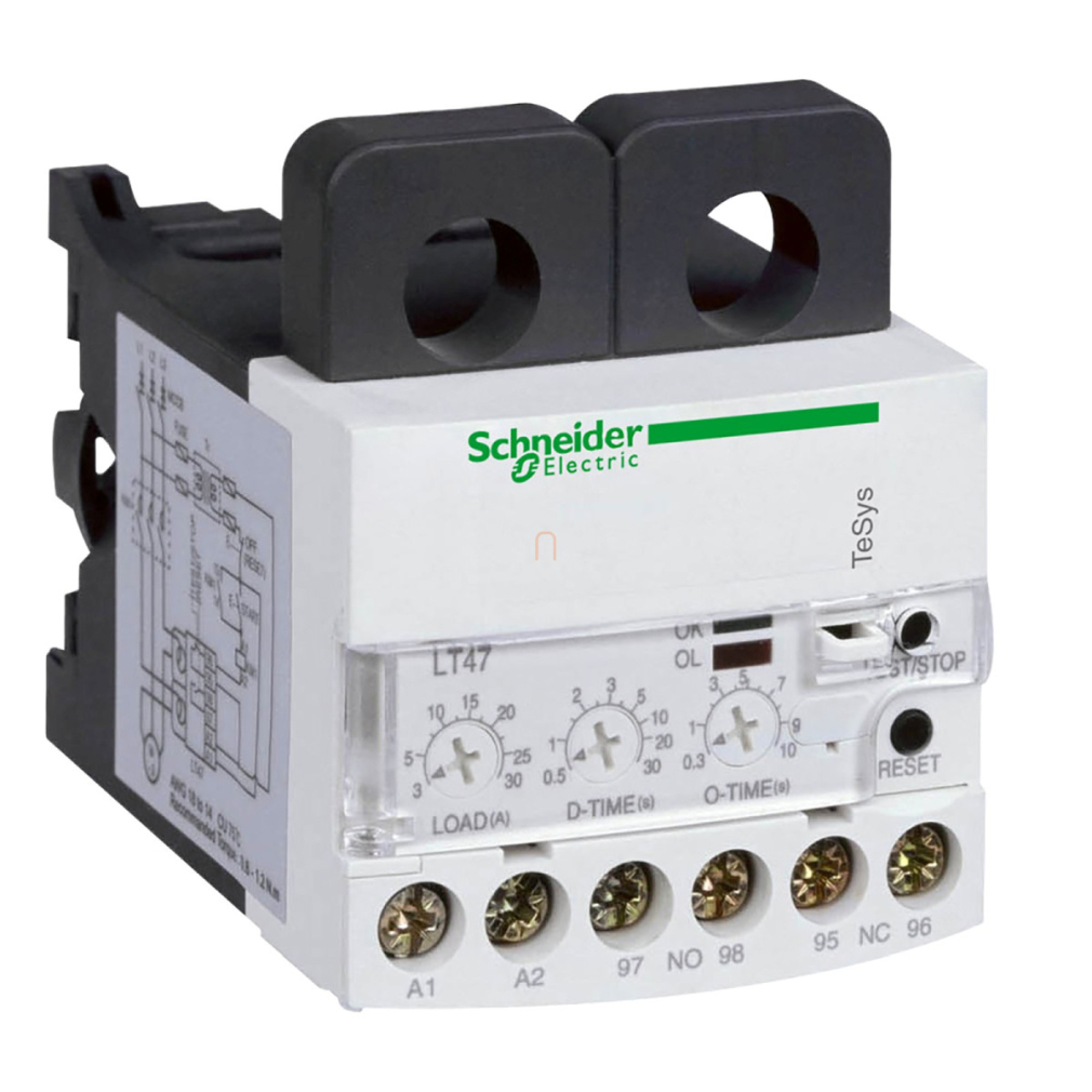 Elektronikus relé kézi/elekt reset, 5-50A, 220VAC LT4760M7S Schneider