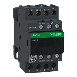 Schneider Electric TeSys D - LC1DT20U7 - AC mágneskapcsoló, 20A (AC1) , csavaros csatlakozású, 4Z pólus
