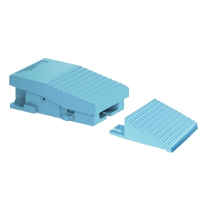 Schneider Electric Harmony XPE - XPEM129 - egylábas lábkapcsoló - IP66 - fedél nélkül - fém - kék - 2 NC + NO