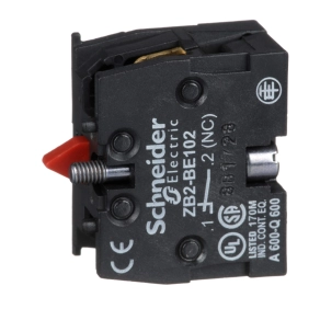 Schneider Electric Harmony XAC - ZB2BE102 - Szimpla, 1 - sebességes , lassú kioldású, N/C