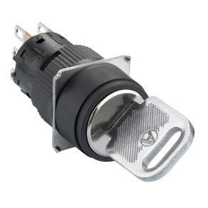   Schneider Electric Harmony XB6 - XB6EAG221P - kerek fekete kulcsos választókapcsoló Ø16 - kiálló retesz 2 állású - 1CO