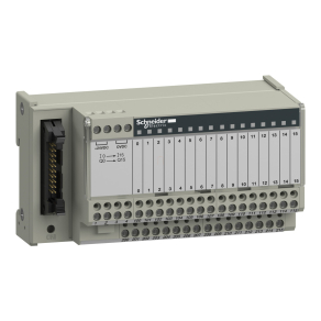   Schneider Electric Modicon ABE7 - ABE7H16S21 - elosztóblokk, univerzális, HE10, 16 digitális csatorna, 2 sorkapocs/csatorna, leválasztás/csatorna, LED