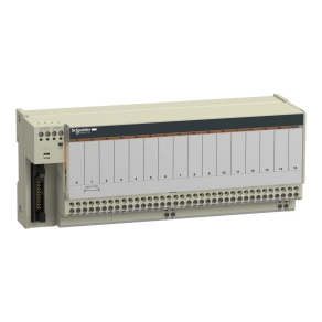   Schneider Electric Modicon ABE7 - ABE7R16T210 - elosztóblokk, 10 mm 1NO EMR relés, 4A, 16ki digitális csatorna, ABR7S21 relével