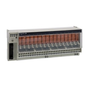   Schneider Electric Modicon ABE7 - ABE7R16T212 - elosztóblokk, 10 mm 1NO EMR relés, 4A, 16ki digitális csatorna, ABR7S21 relével