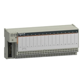   Schneider Electric Modicon ABE7 - ABE7R16T230 - elosztóblokk, 10 mm 1CO EMR relés, 4A, 16ki digitális csatorna, ABR7S23 relével