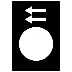   Schneider Electric Harmony XAC - ZB2BY2905 - Felirati címke "DESCENTE OU GAUCHE GV"