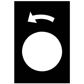   Schneider Electric Harmony XAC - ZB2BY2922 - Felirati címke jelölés: balra forgó