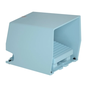 Schneider Electric Harmony XPE - XPEM510 - lábkapcsoló, 1 fokozatú, 1NO+1NC, védőtetővel, fém, kioldóval, kék
