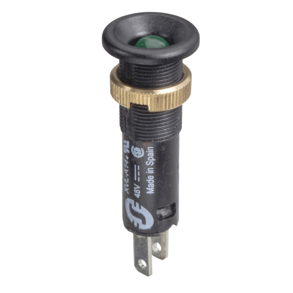 Jelzőlámpa 24VDC LED átm: 8mm zöld XVLA133 Schneider