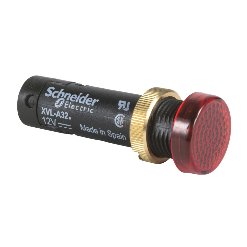 Komplett jelzőlámpa piros 5VDC XVLA314 Schneider
