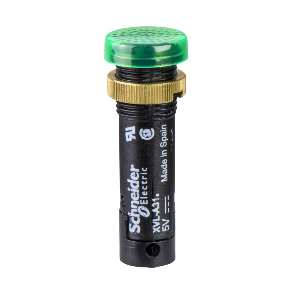 Jelzőlámpa, zöld, 24V, LED 12mm XVLA333 Schneider