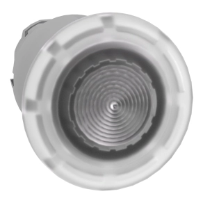 Schneider Electric Harmony XB4 - ZB4BW413 - fém világító nyomógomb fej, Ø22, visszatérő, Ø40 gombafejű, beépített LED-hez, fehér