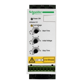 Schneider Electric Altistart 01 - ATSU01N206LT - lágyindító / lágyleállító U - hoz, 6A, 3kW, 3f, 200...480VAC