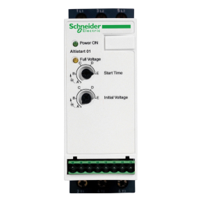   Schneider Electric Altistart 01 - ATS01N109FT - lágyindító, 1f - 230VAC - 9A - 1,1kW / 3f - 400VAC - 9A - 4kW, 1 vezérelt fázis