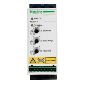 Schneider Electric Altistart 01 - ATS01N209QN - lágyindító / lágyleállító, 9A, 4kW, 3f, 380…415VAC, 2 vezérelt fázis