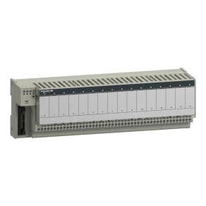   Schneider Electric Modicon ABE7 - ABE7R16T330 - elosztóblokk, 12 mm 1CO EMR relés, 5A, 16ki digitális csatorna, ABR7S33 relével