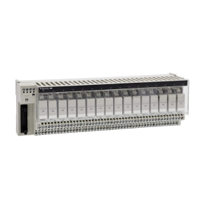   Schneider Electric Modicon ABE7 - ABE7R16T370 - elosztóblokk, 12 mm 2CO EMR relés, 5A, 16ki digitális csatorna, ABR7S37 relével