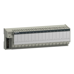   Schneider Electric Modicon ABE7 - ABE7P16T334 - elosztóblokk, 12 mm SSR/EMR relés, 16ki digitális csatorna, relé nélkül, biztosító/csatorna