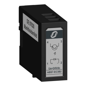   Schneider Electric Modicon ABE7 - ABS7EC3B2 - relé, SSR, bemeneti, tekercs 24 VDC, kimenet 24 VDC, 12mm